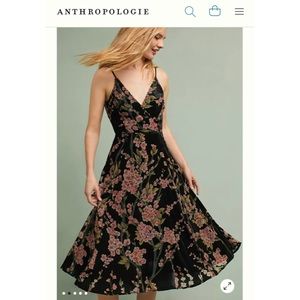 ANTHROPOLOGIE VELVET DRESS